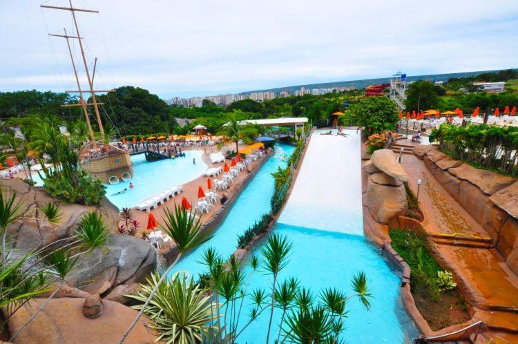 Piazza Diroma - Com Acesso Acqua Park Cn-Go Aparthotel Caldas Novas Kültér fotó
