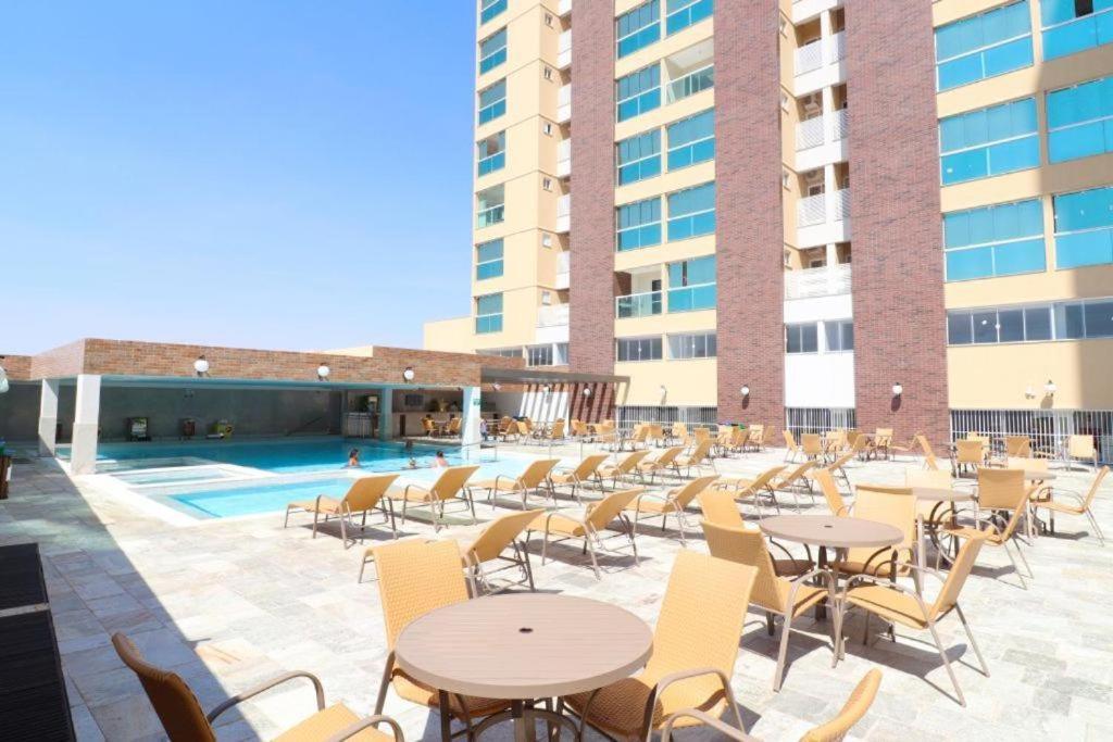 Piazza Diroma - Com Acesso Acqua Park Cn-Go Aparthotel Caldas Novas Kültér fotó